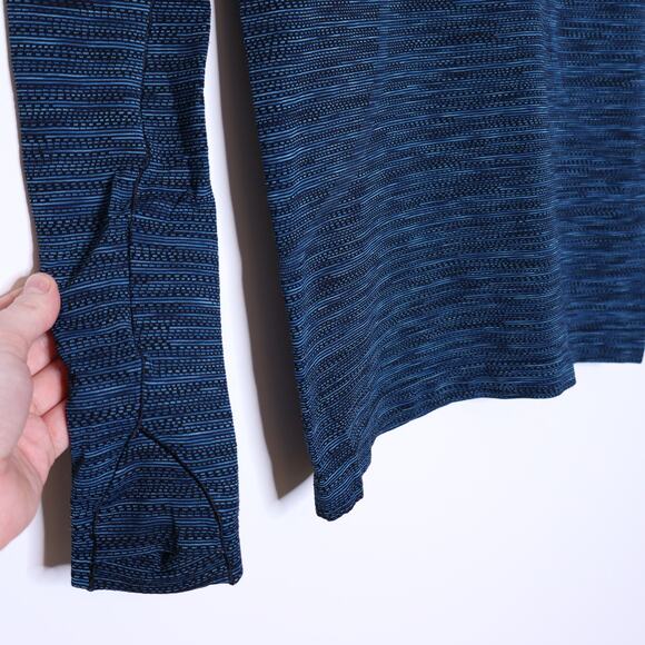 LULULEMON Swiftly Tech Long Sleeve Prism Stripe Turquoise Tide Multi Women's 6 - Picture 6 of 15